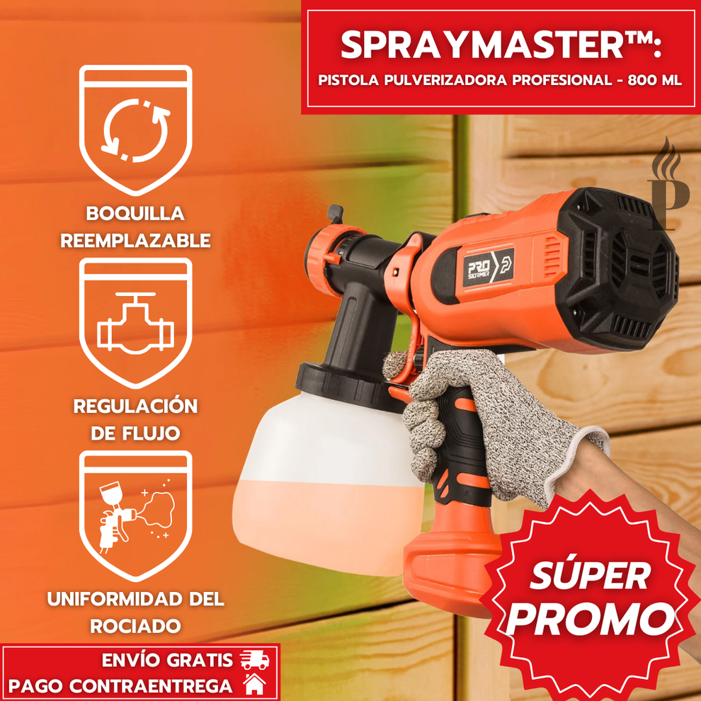 Pulverizadora de Pintura Eléctrica | Acabados profesionales